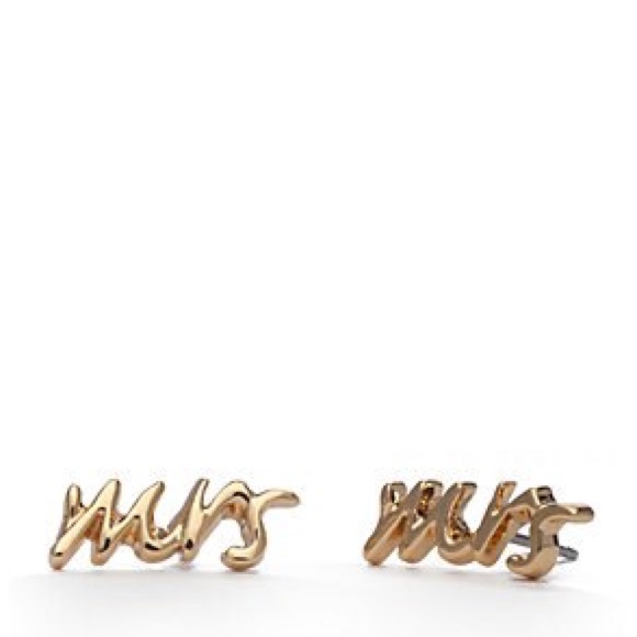 kate spade Jewelry - Kate Spade New York Gold Mrs. Stud Earrings kate spade Jewelry - Kate Spade New York Gold Mrs. Stud Earrings